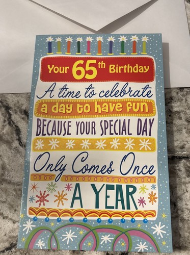 Biglietto auguri buon - biglietto, 65°