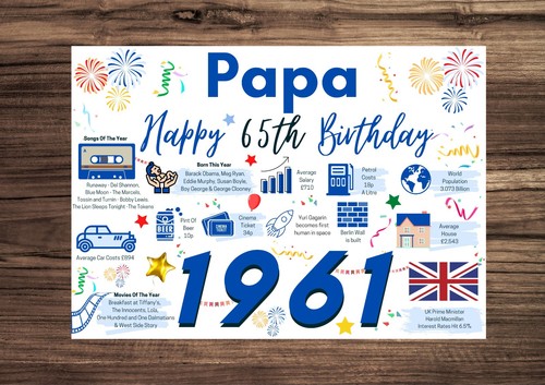 Biglietto buon compleanno - buon, 65°