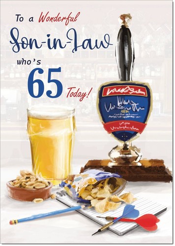 Doodlecards son law - son-in-law, 65°