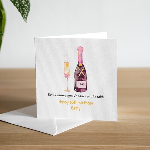 Biglietto compleanno - biglietto, 65°