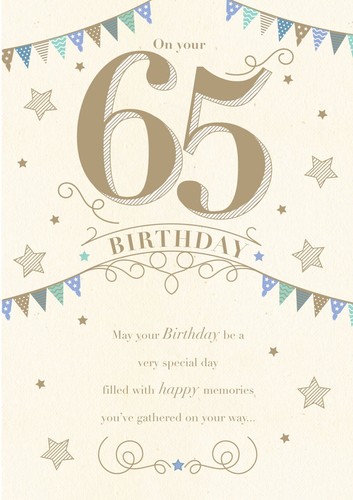 Biglietto auguri - biglietto, 65°